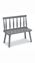 Kids Grey Wooden Bench