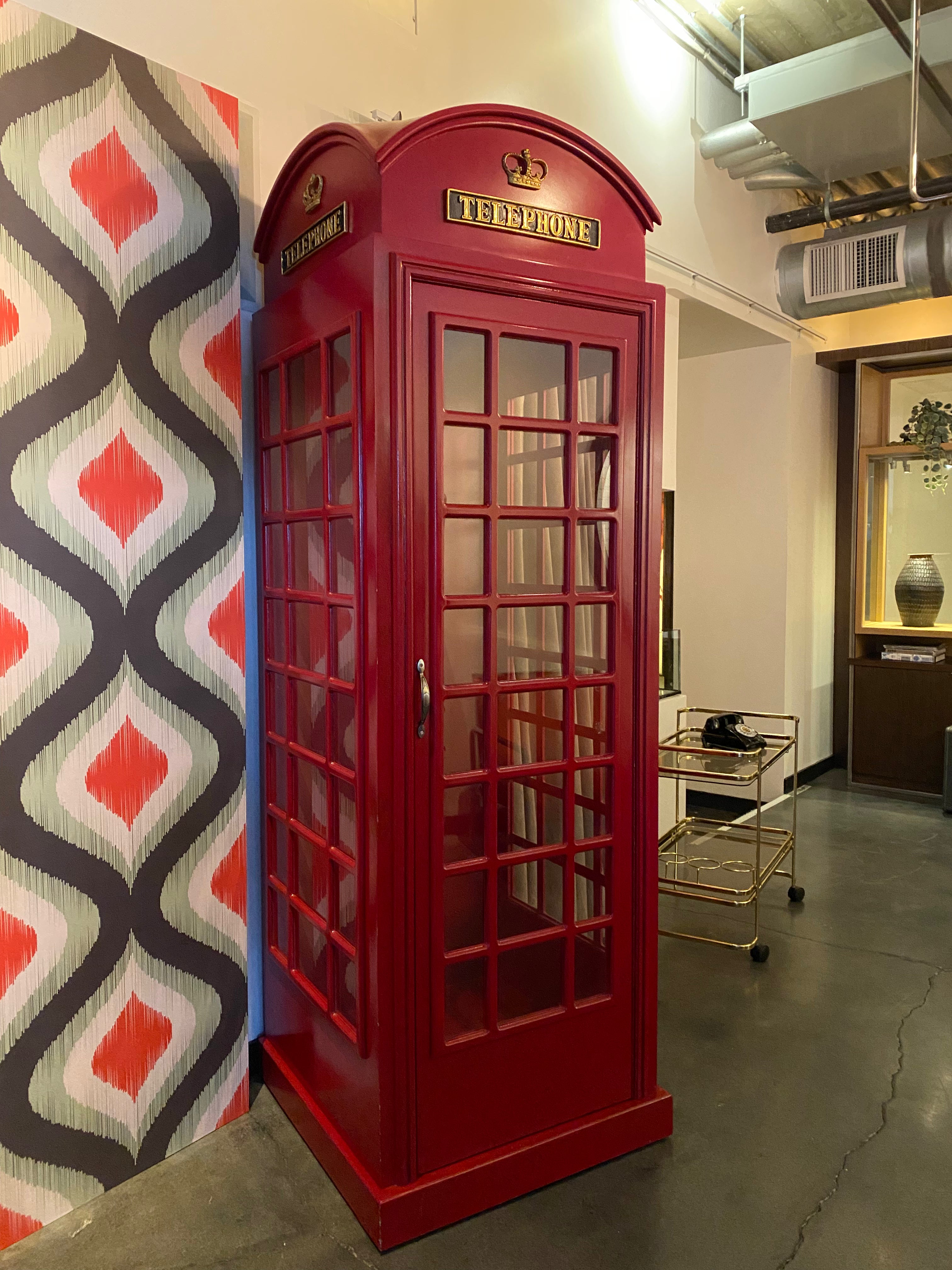 Large Red British Telephone Booth