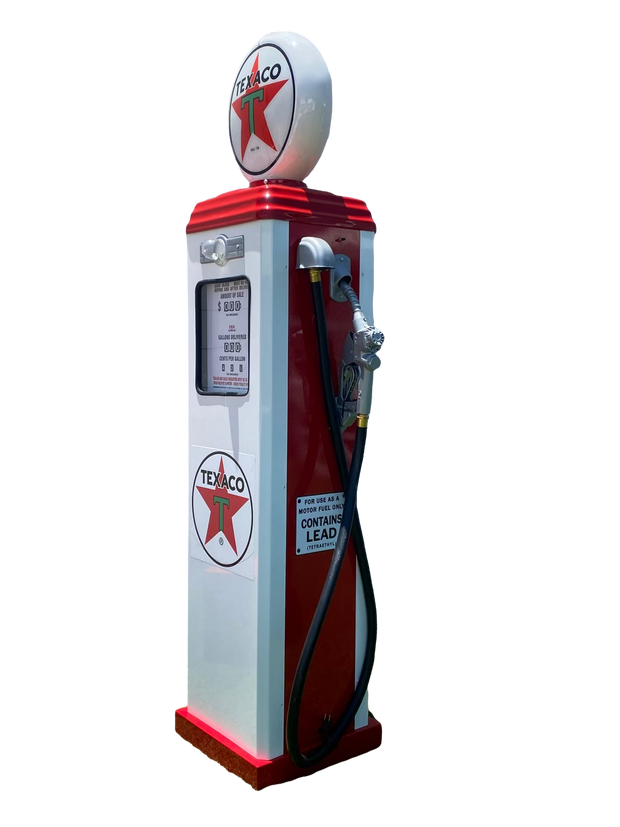 White Texaco Gas Pump