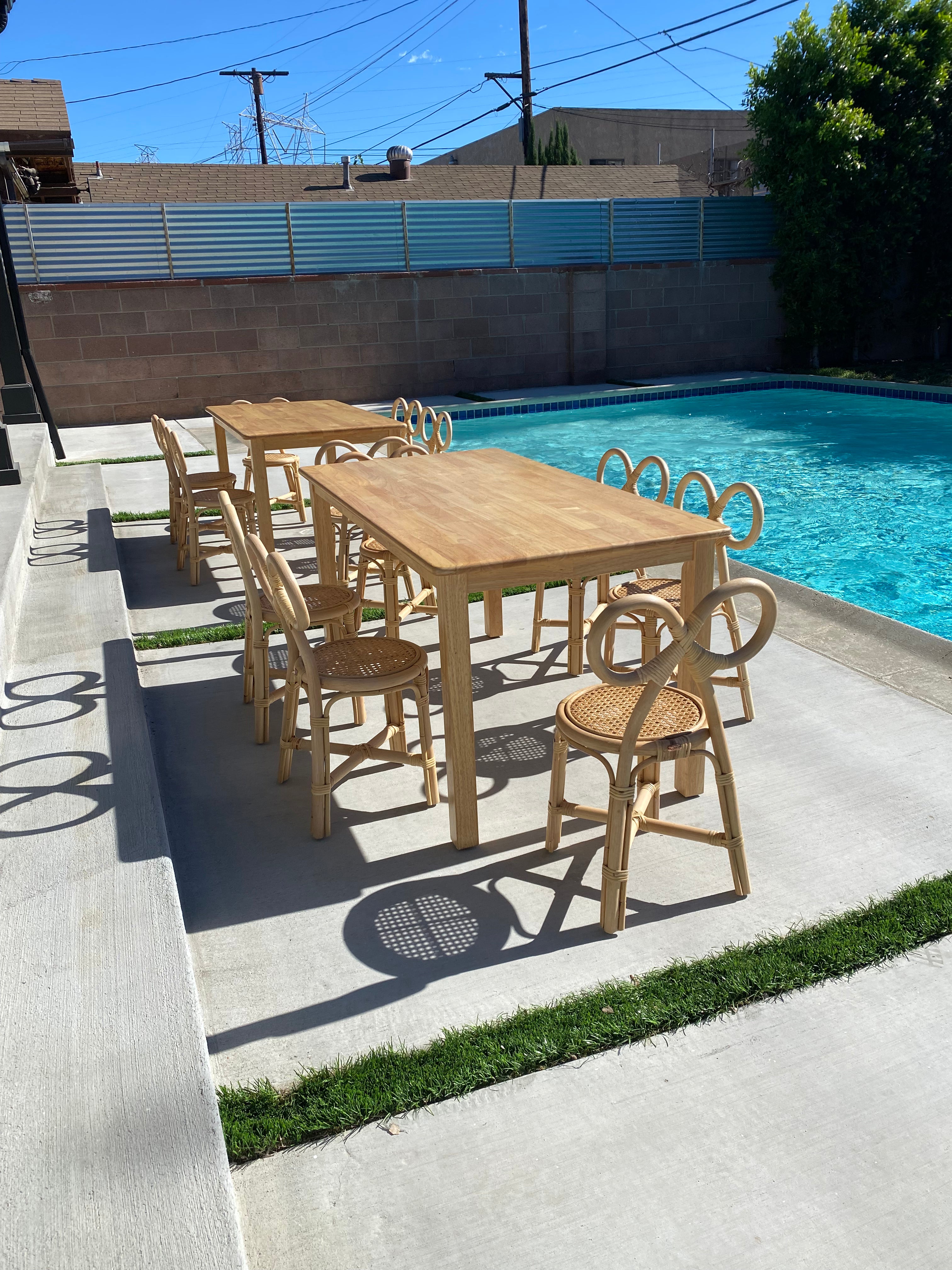 Kids Rattan Bow Chair