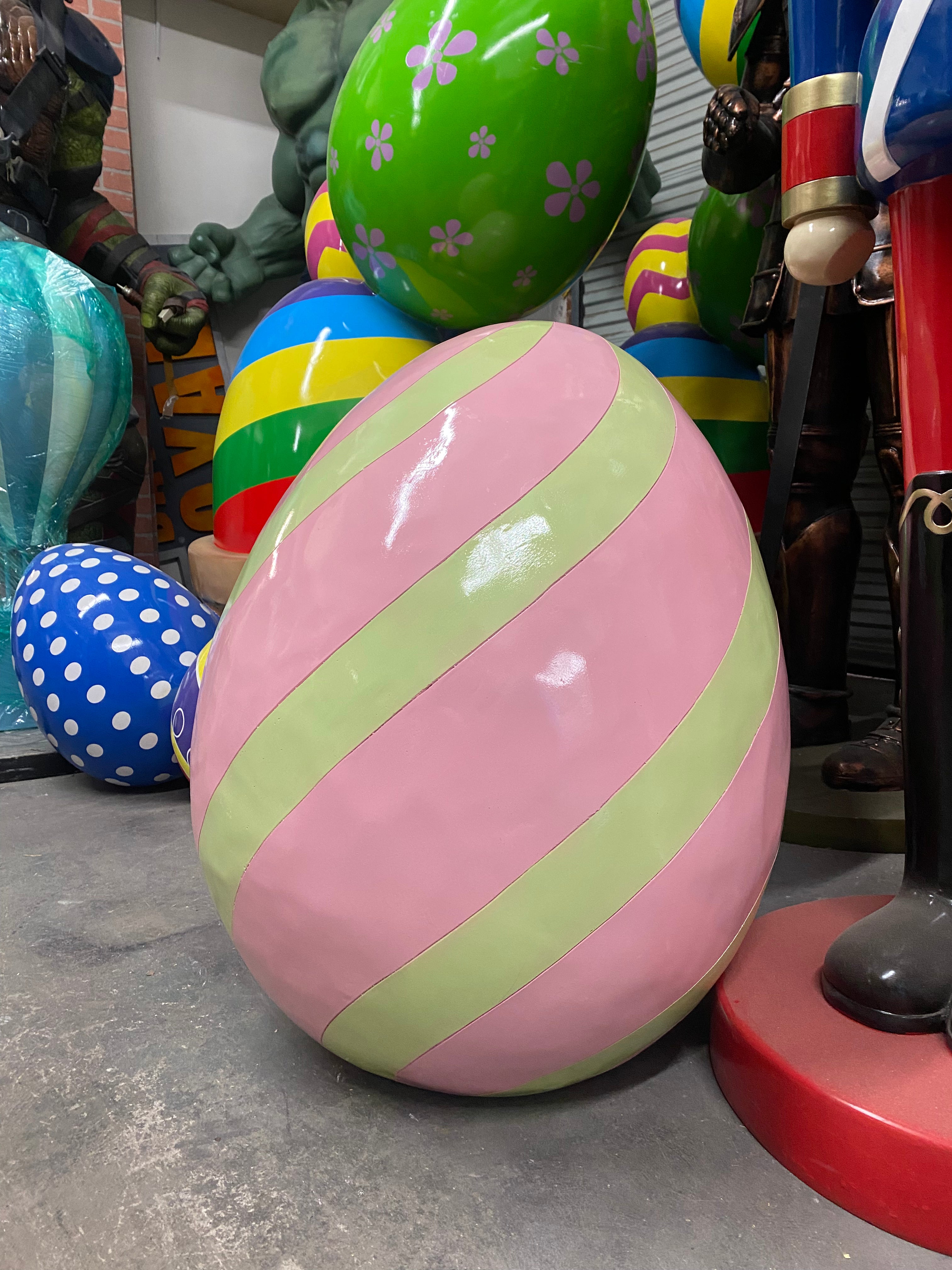 Light Pink & Lime Easter Egg