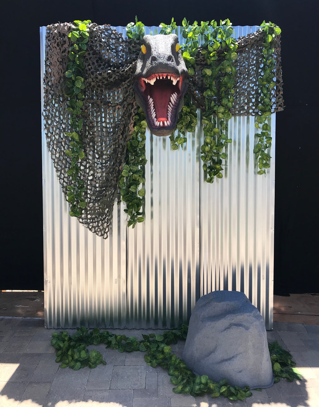 Dinosaur Head Backdrop