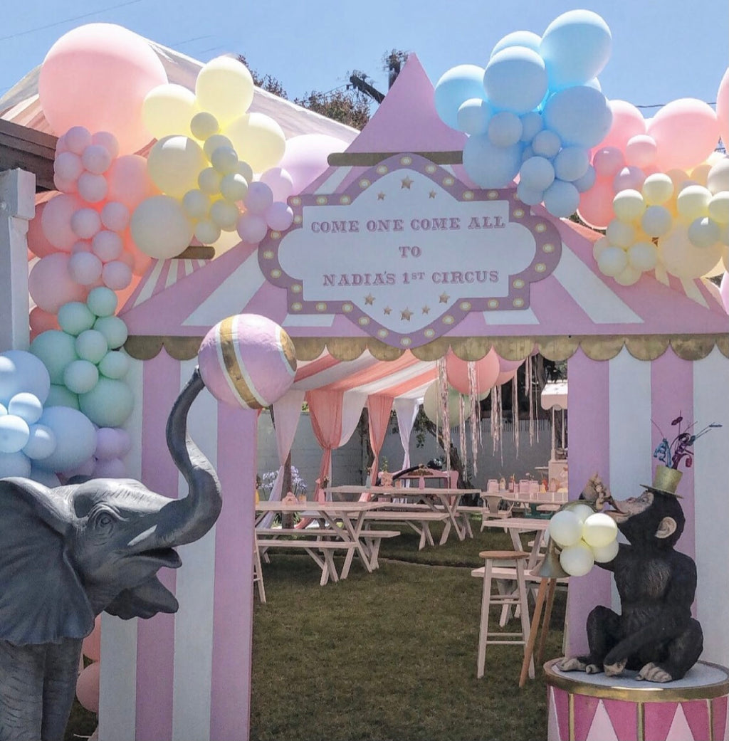 Light Pink Circus / Carnival Tent Backdrop
