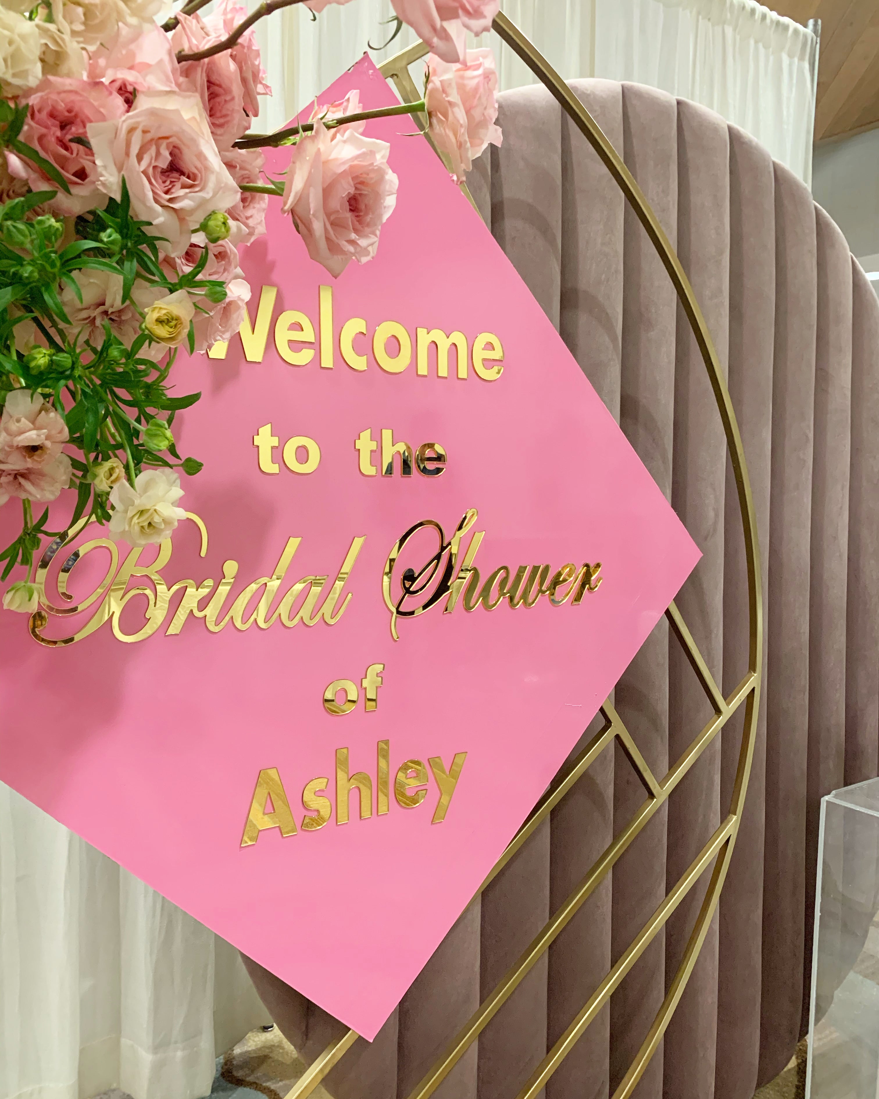 Pink Velvet Circle Backdrop