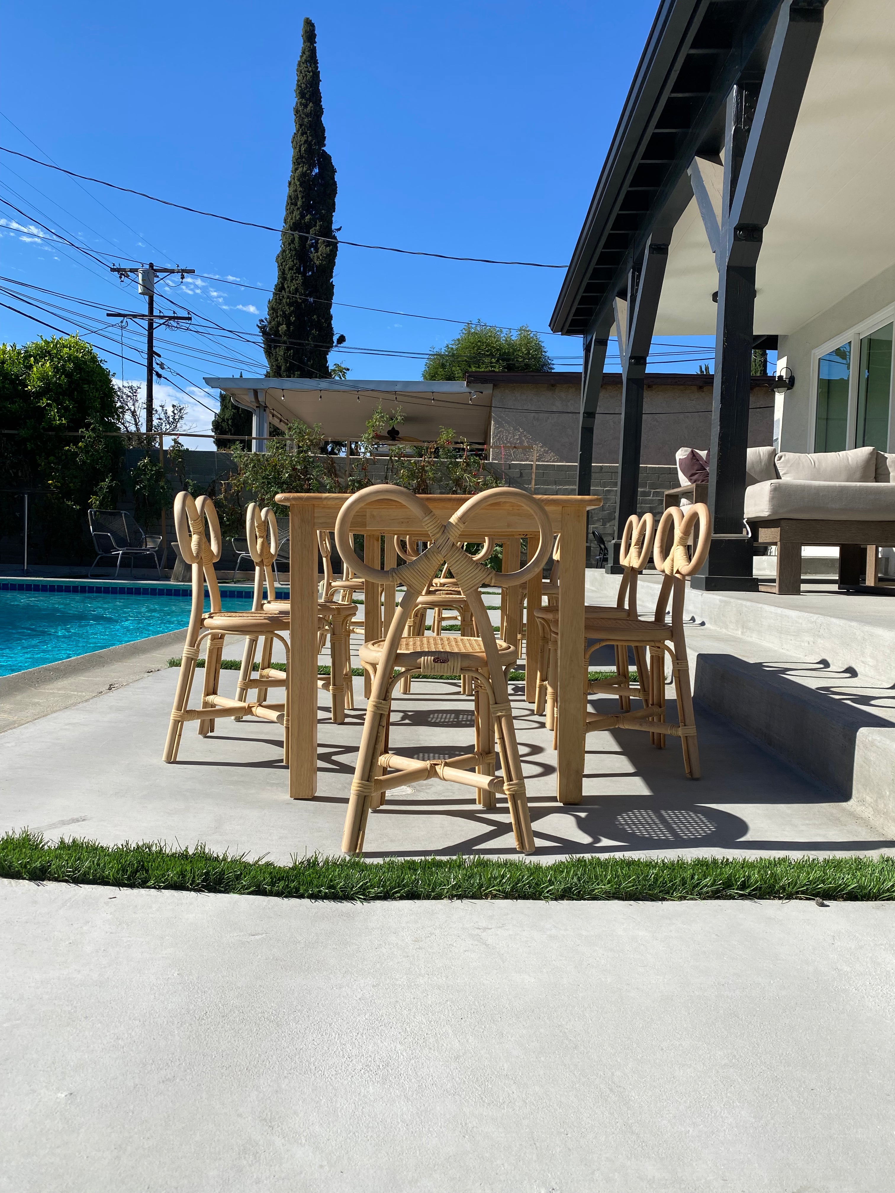 Kids Rattan Bow Chair