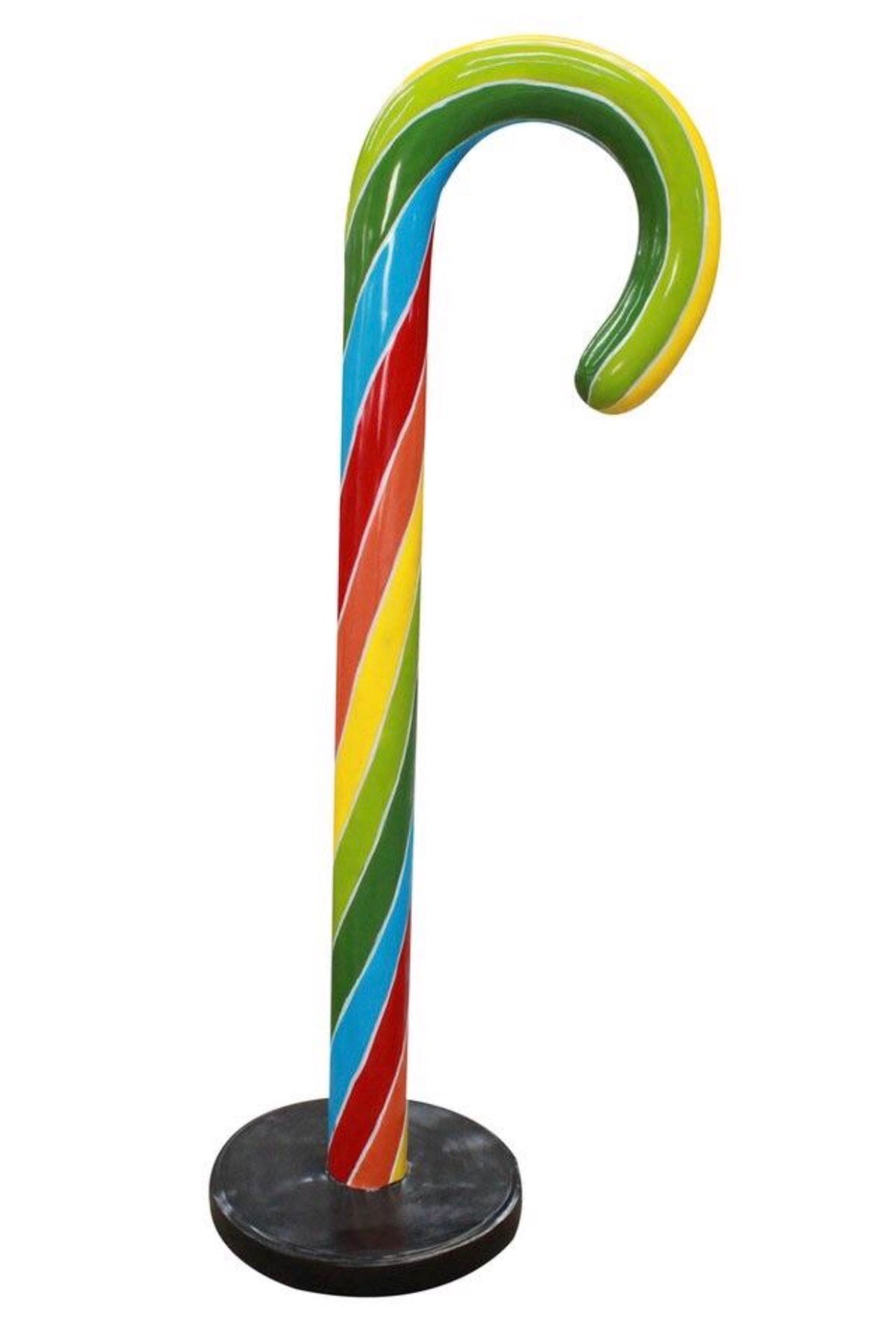 Twist Rainbow Candy Cane Large