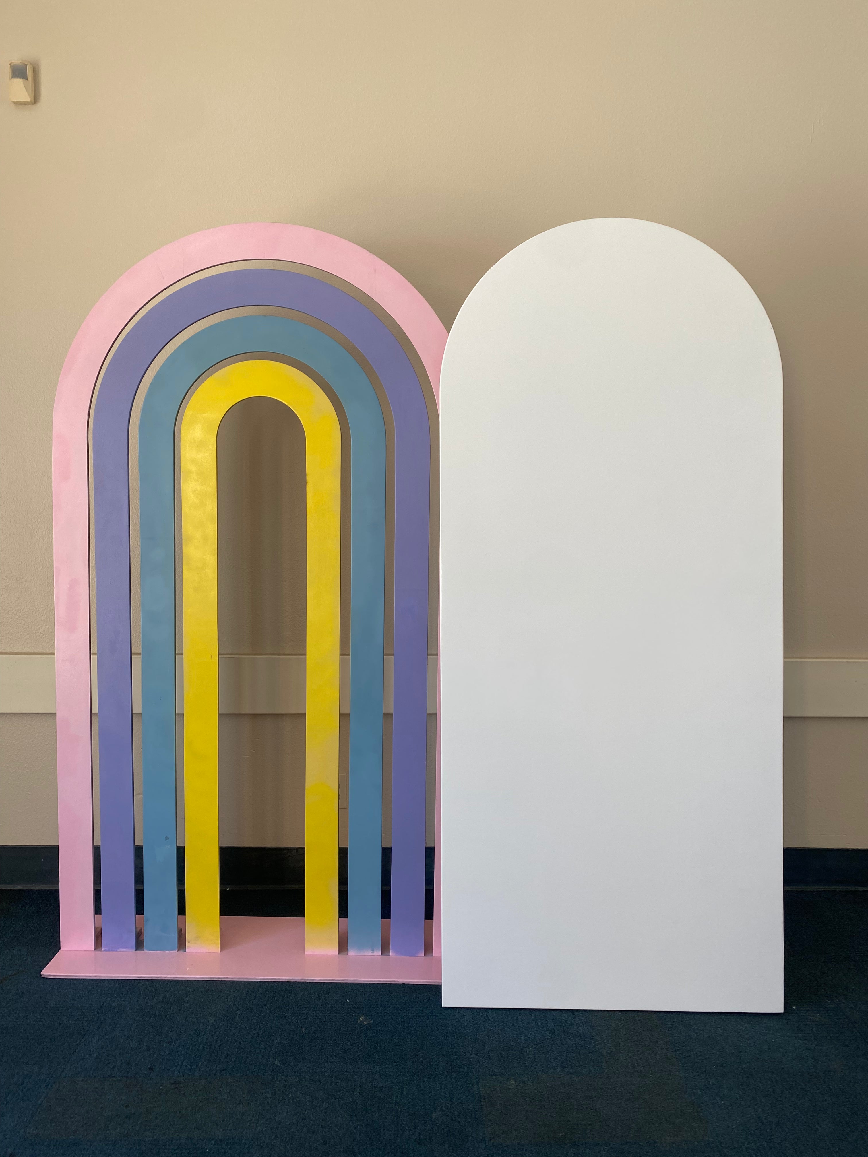 White Round Arch Backdrop