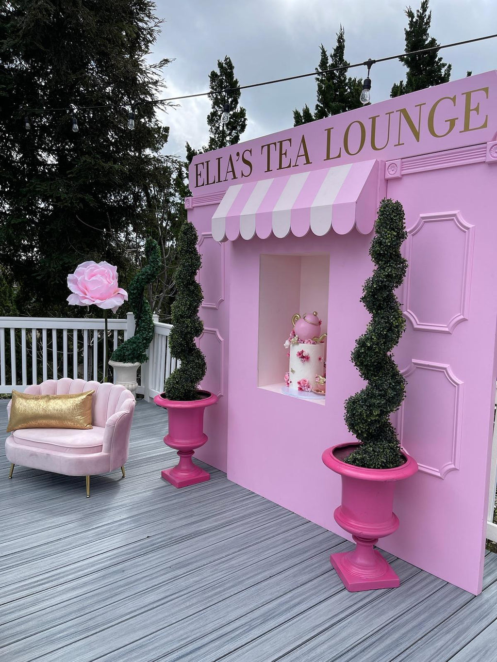 Light Pink Store Front With Custom Signage