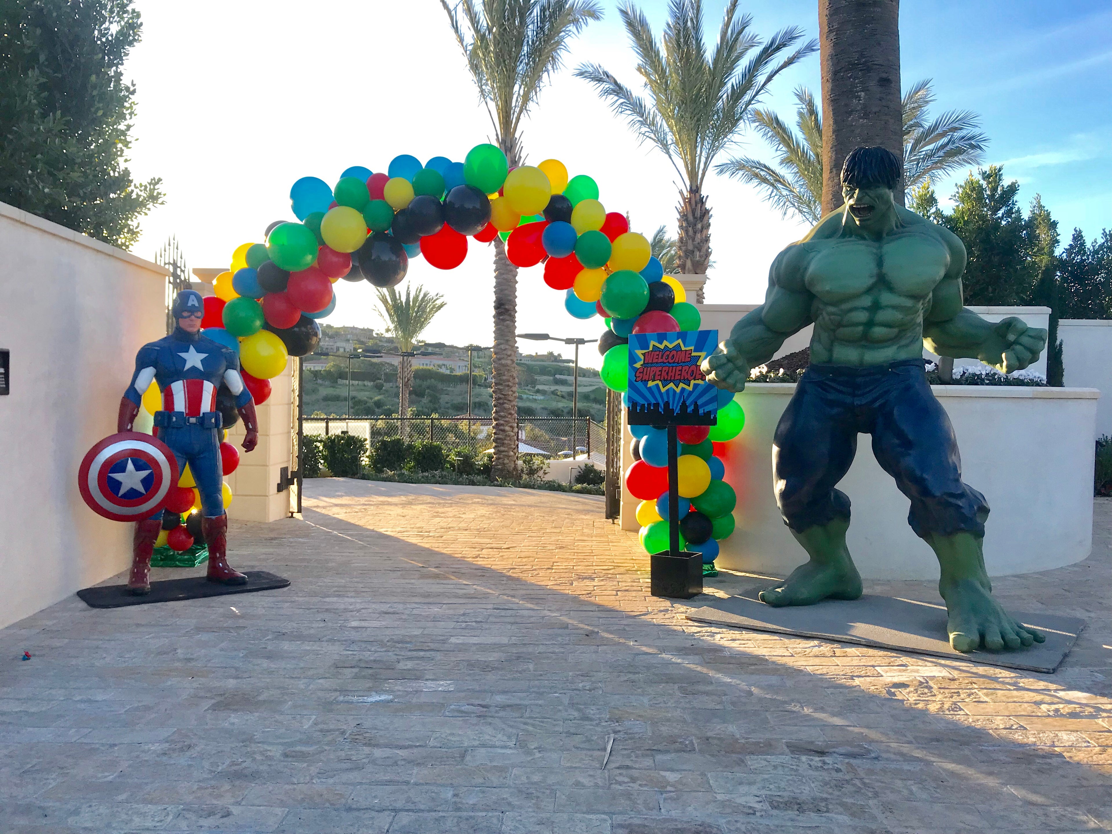 Welcome Super Heroes Stand