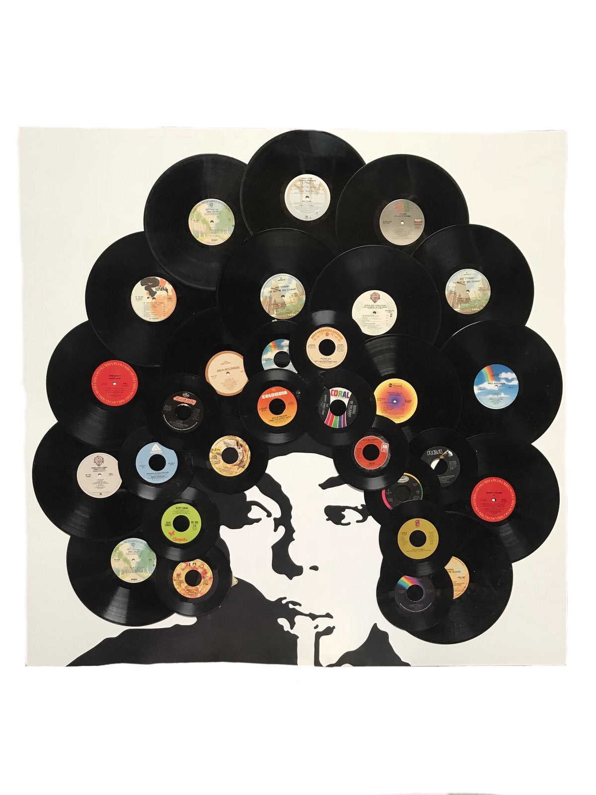 Afro Record Portrait