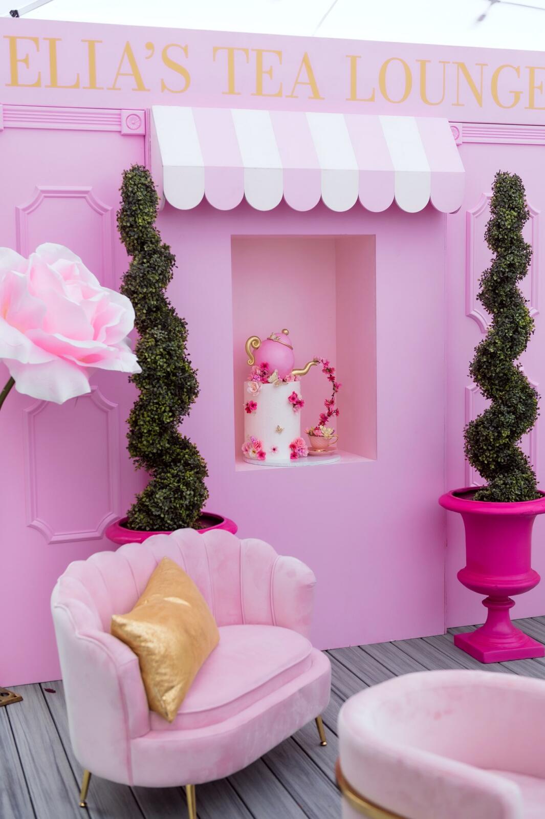 Light Pink Store Front With Custom Signage