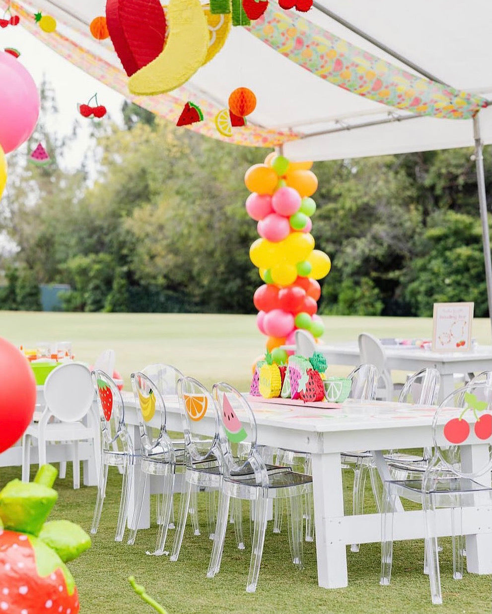 Kids White Farm Table