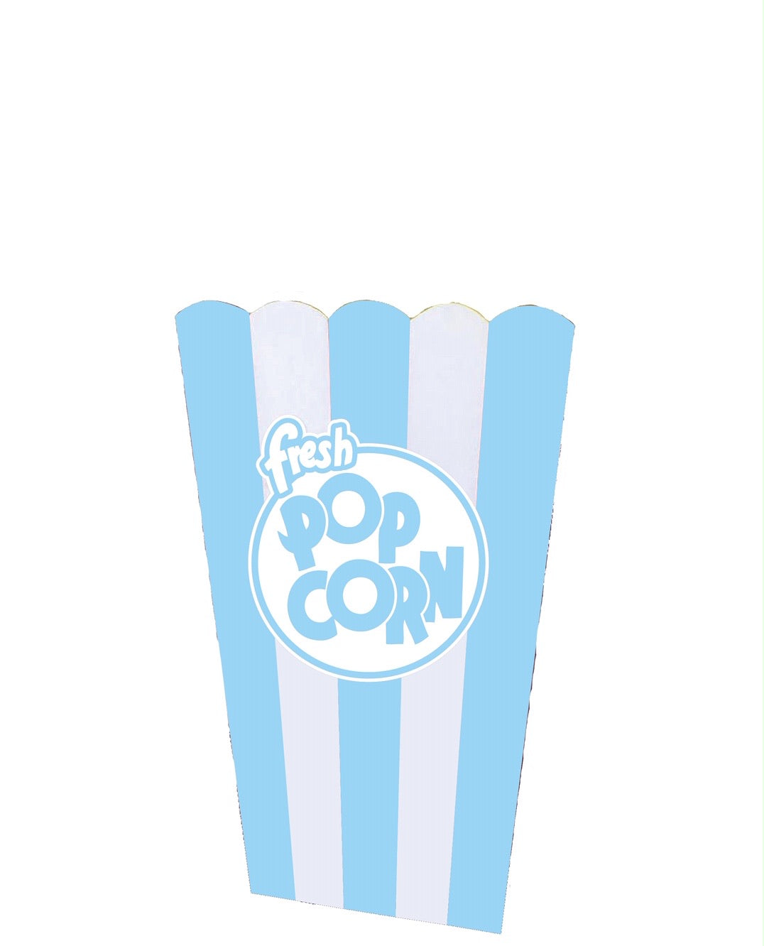 Giant Blue Popcorn Box