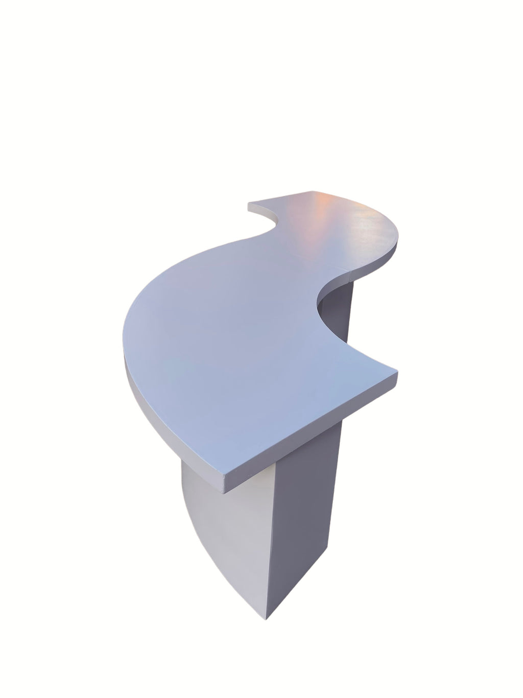 Kids White Serpentine Table