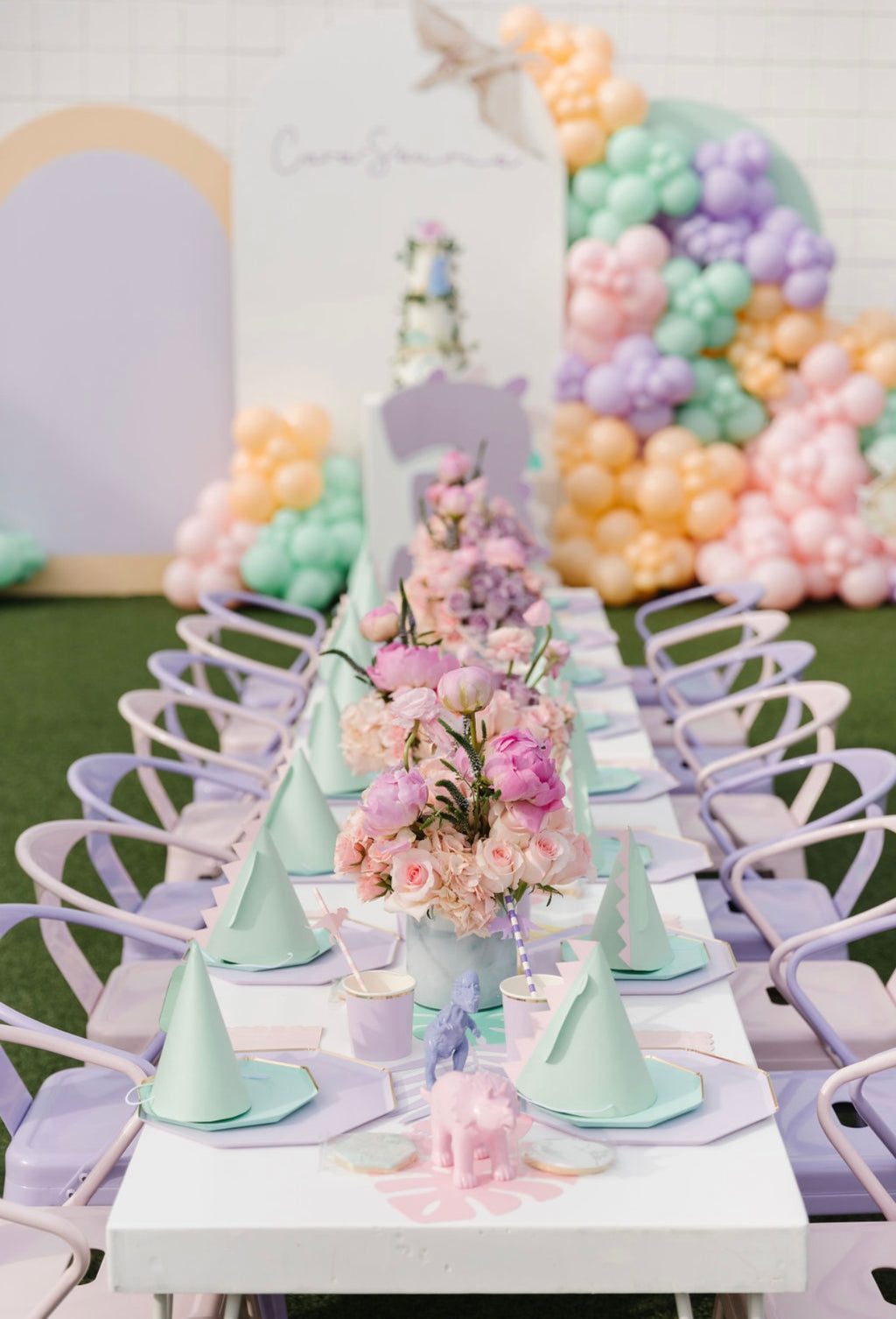 Kids Lavender Metal Chair