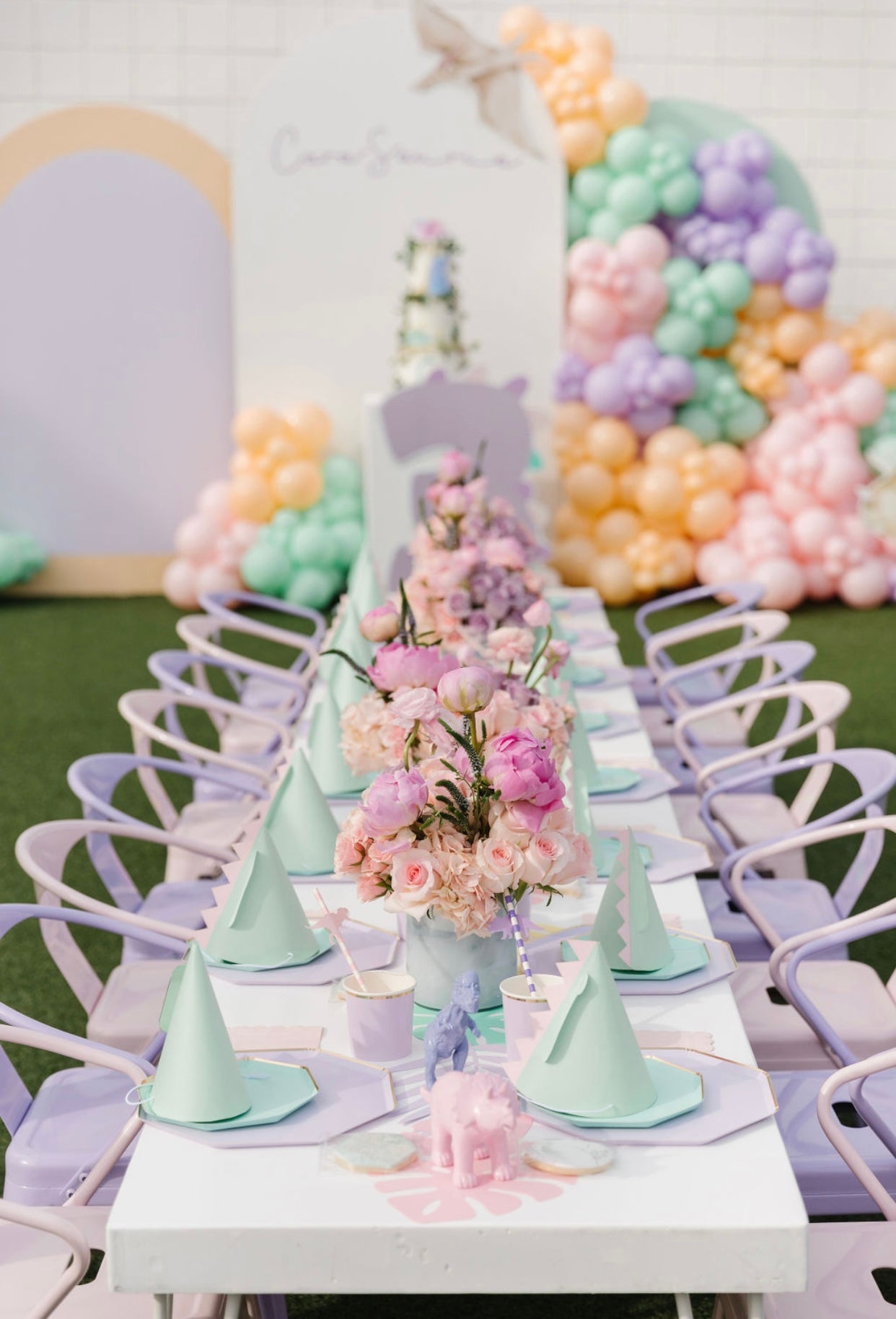 Kids Lavender Metal Chair