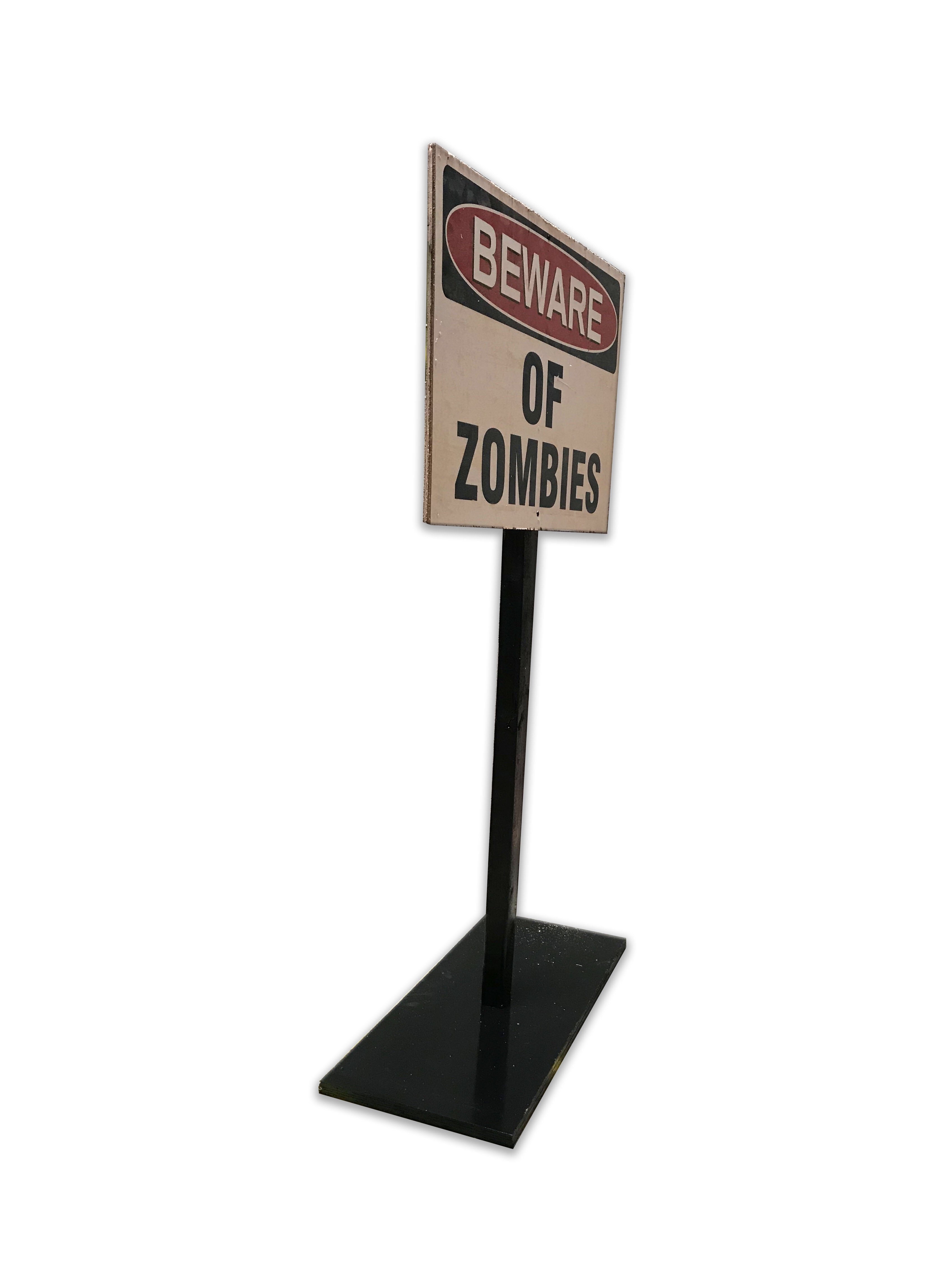 Beware Of Zombies Stand