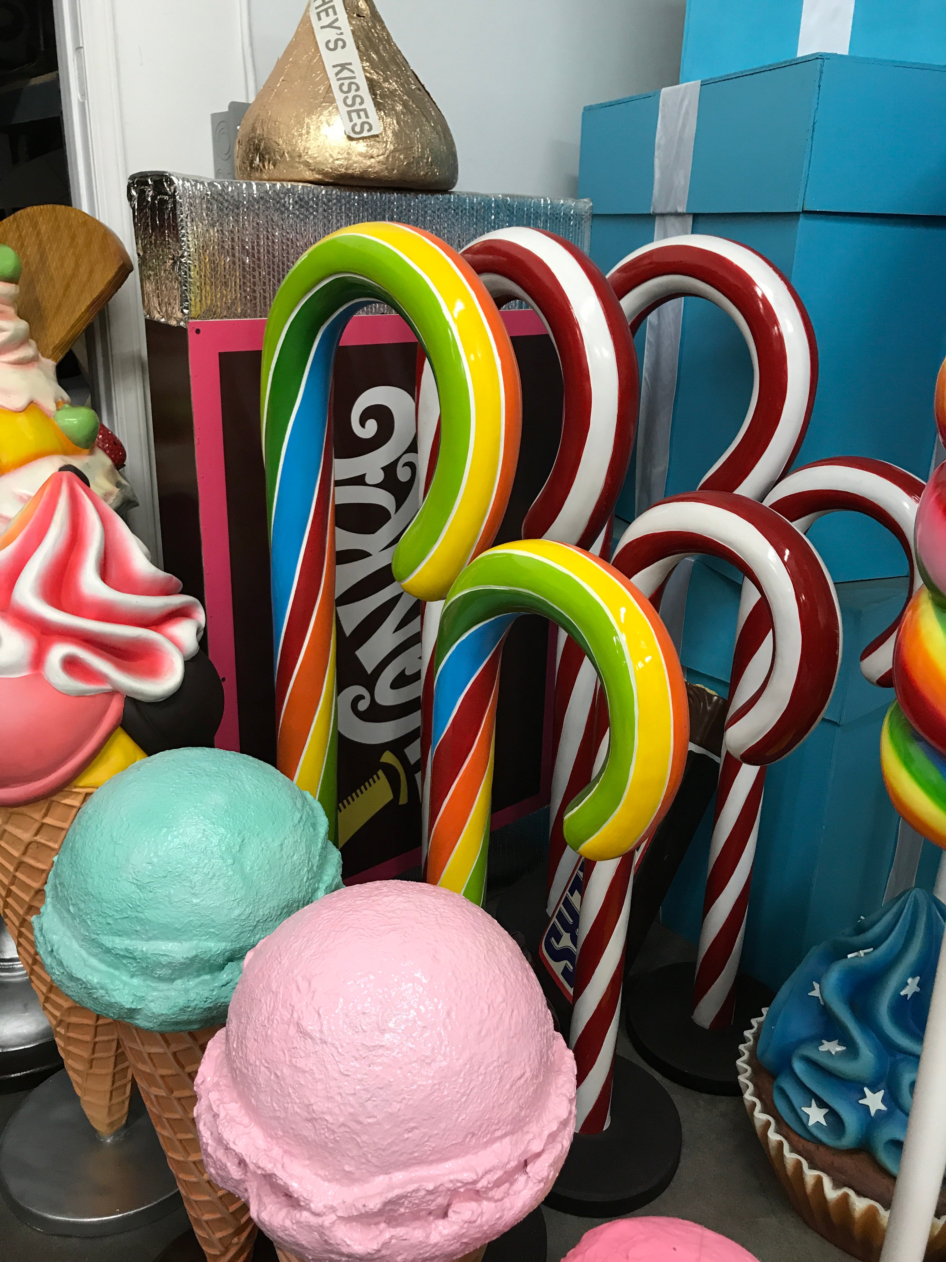 Twist Rainbow Candy Cane Medium