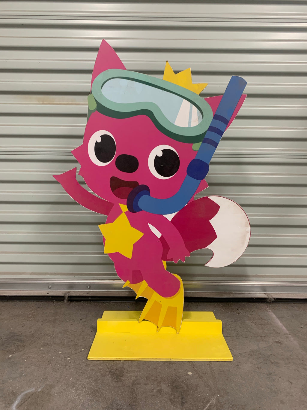 Baby Shark Pink Fong Wood Cut Out Standee