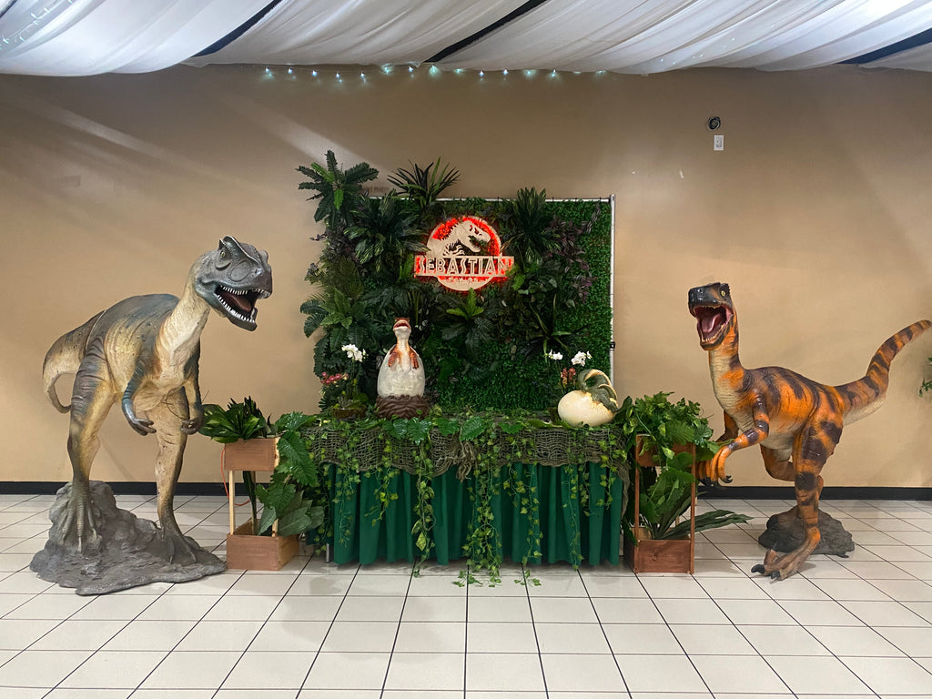 Orange Velociraptor Dinosaur