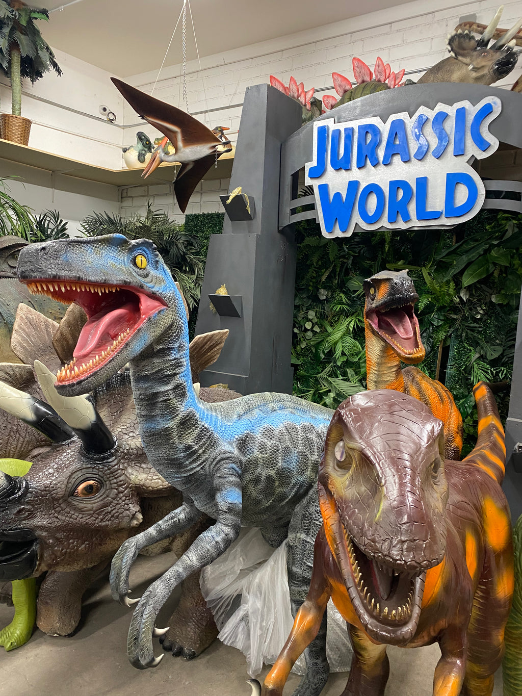 Blue Velociraptor Dinosaur