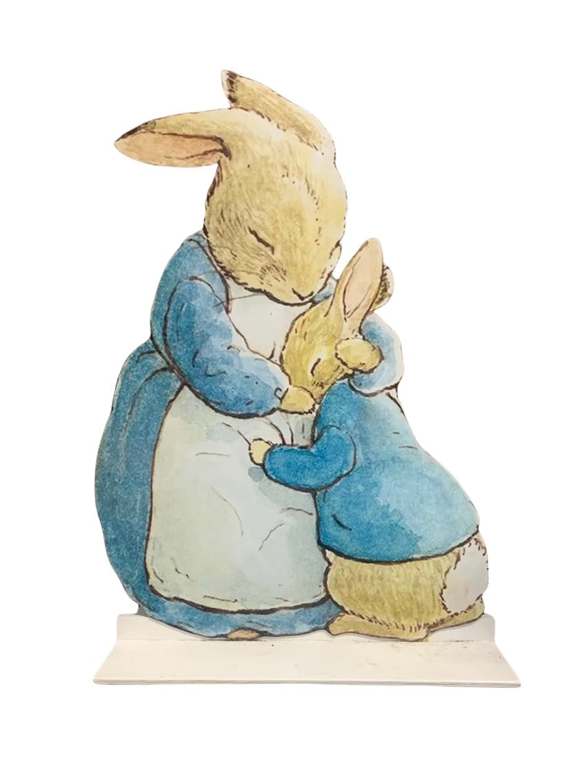 Peter Rabbit & Mom Wood Cut Out Standee