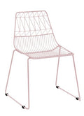 Kids Light Pink Wire Chair