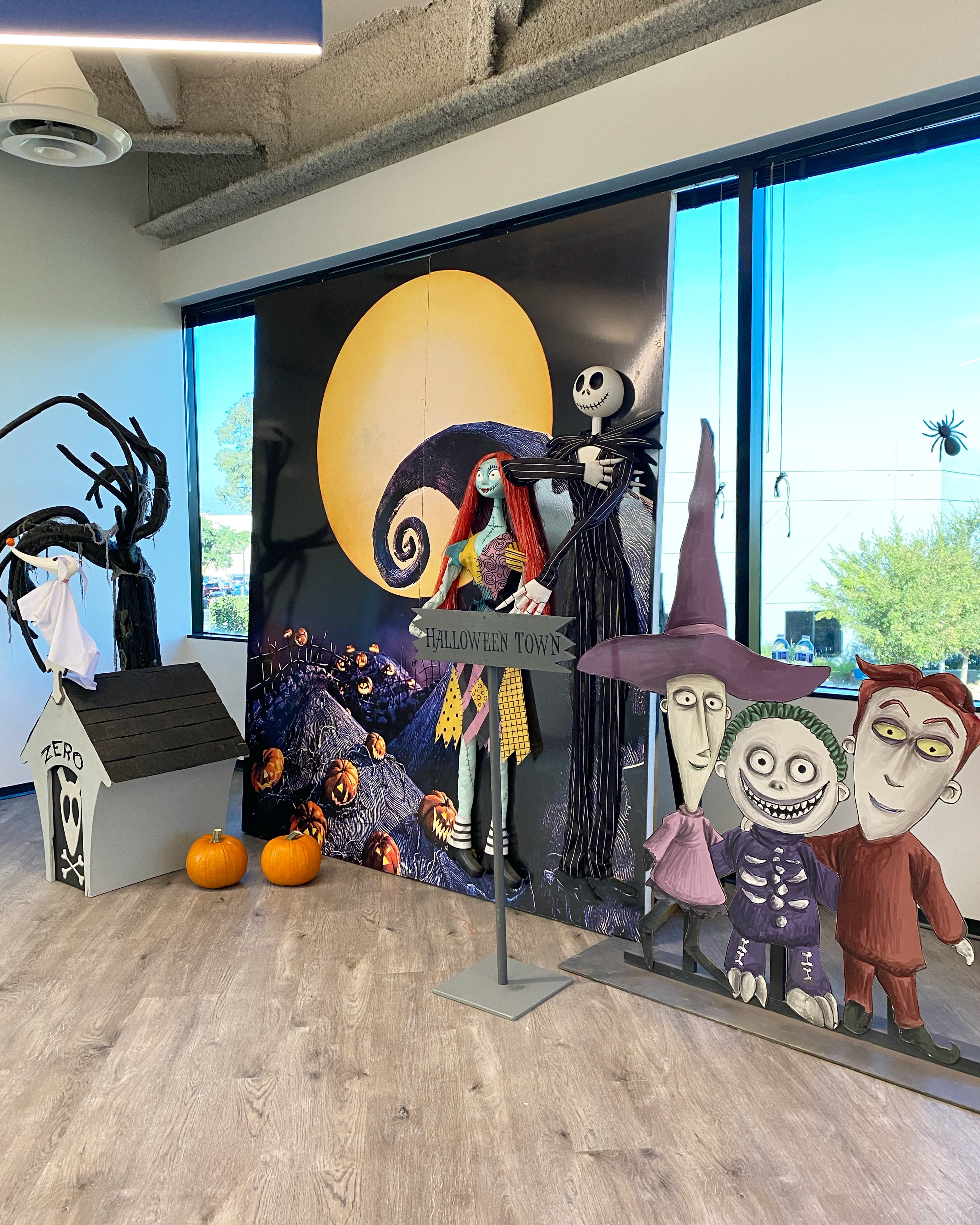 3D Nightmare Before Christmas Backdrop