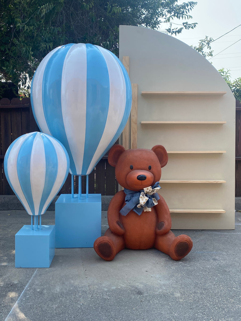 3 Foot Blue Hot Air Balloon