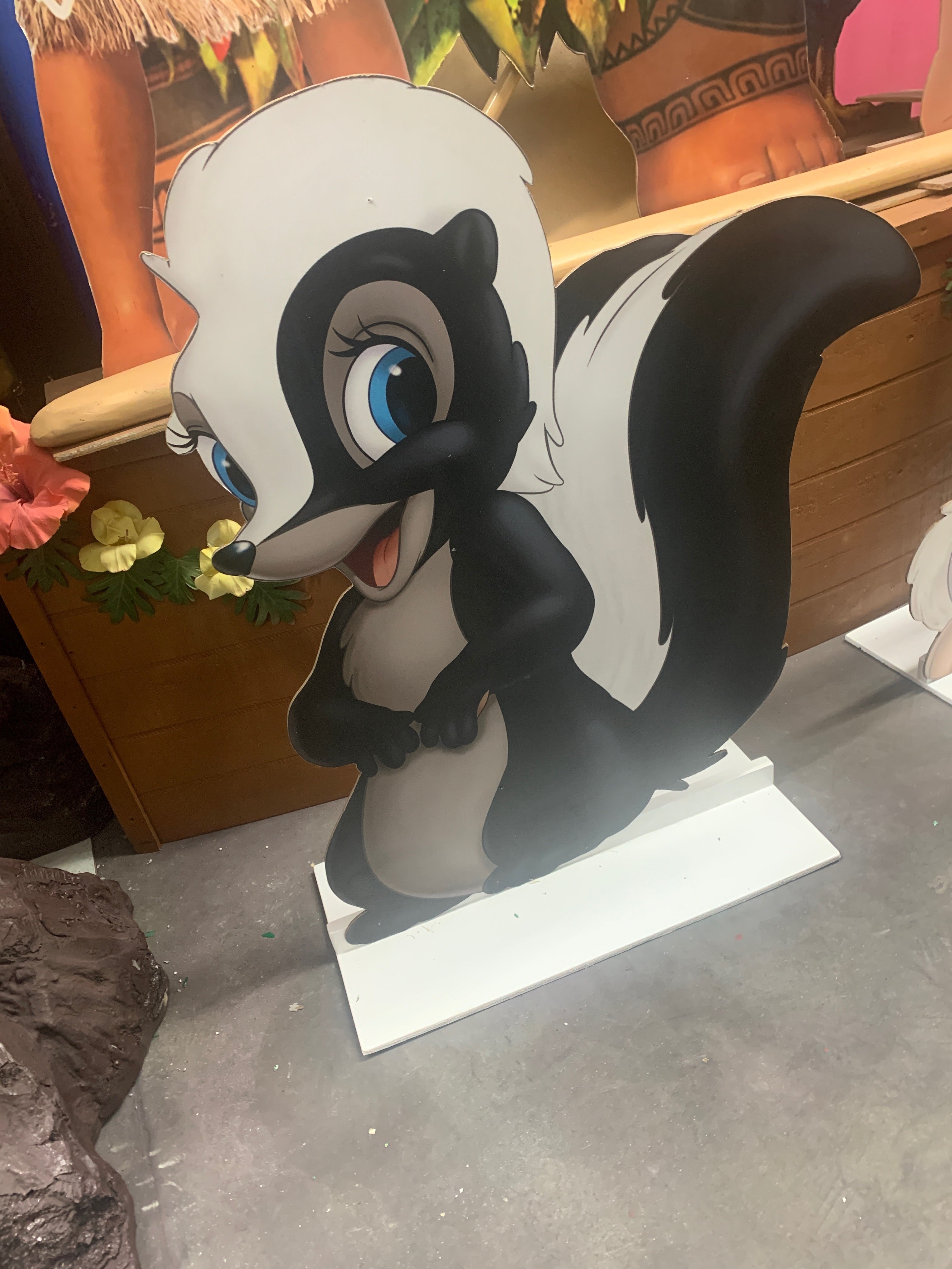 Flower Wood Cut Out Standee