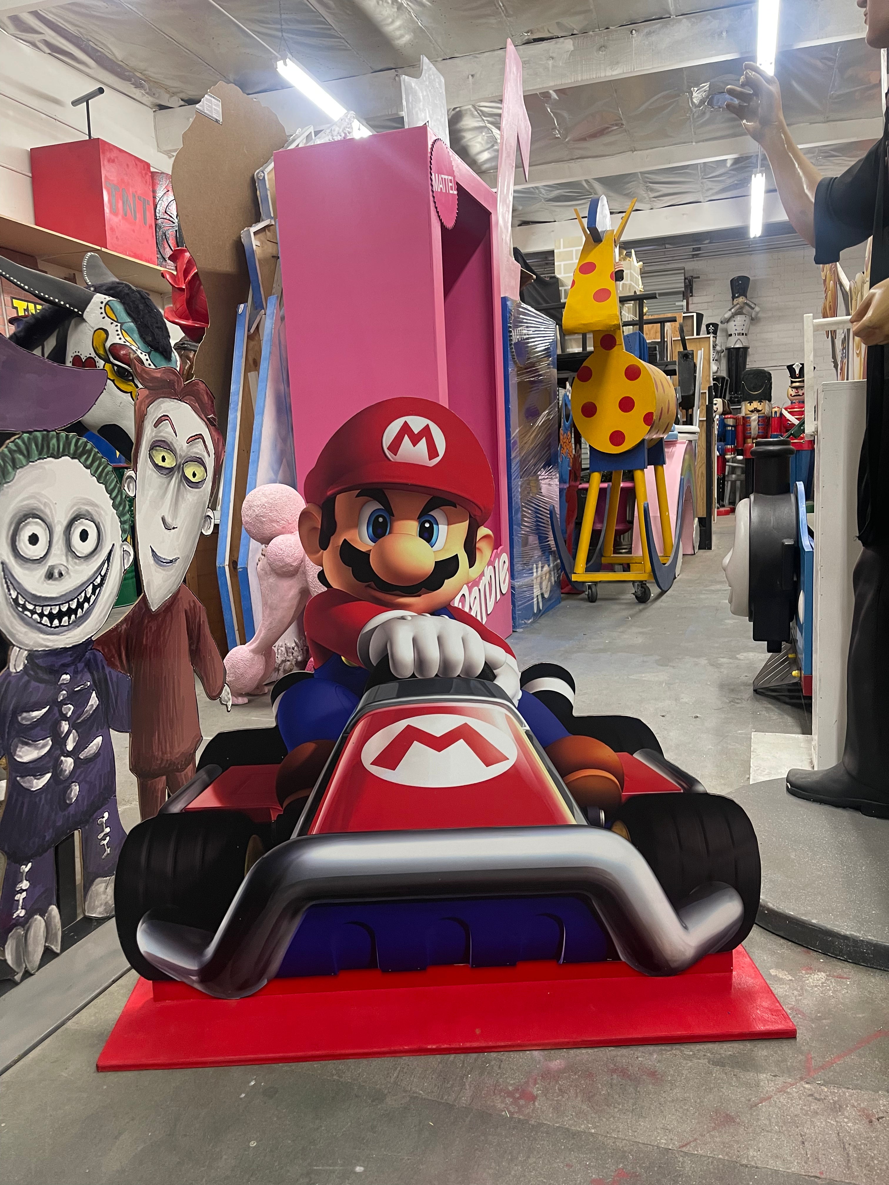 Super Mario Cart Wood Cut Out Standee