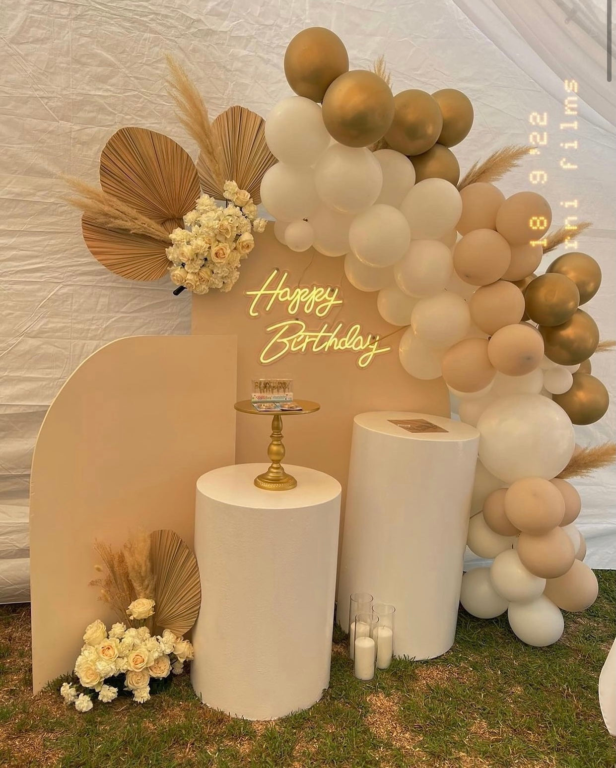 2 Foot White Cylinder