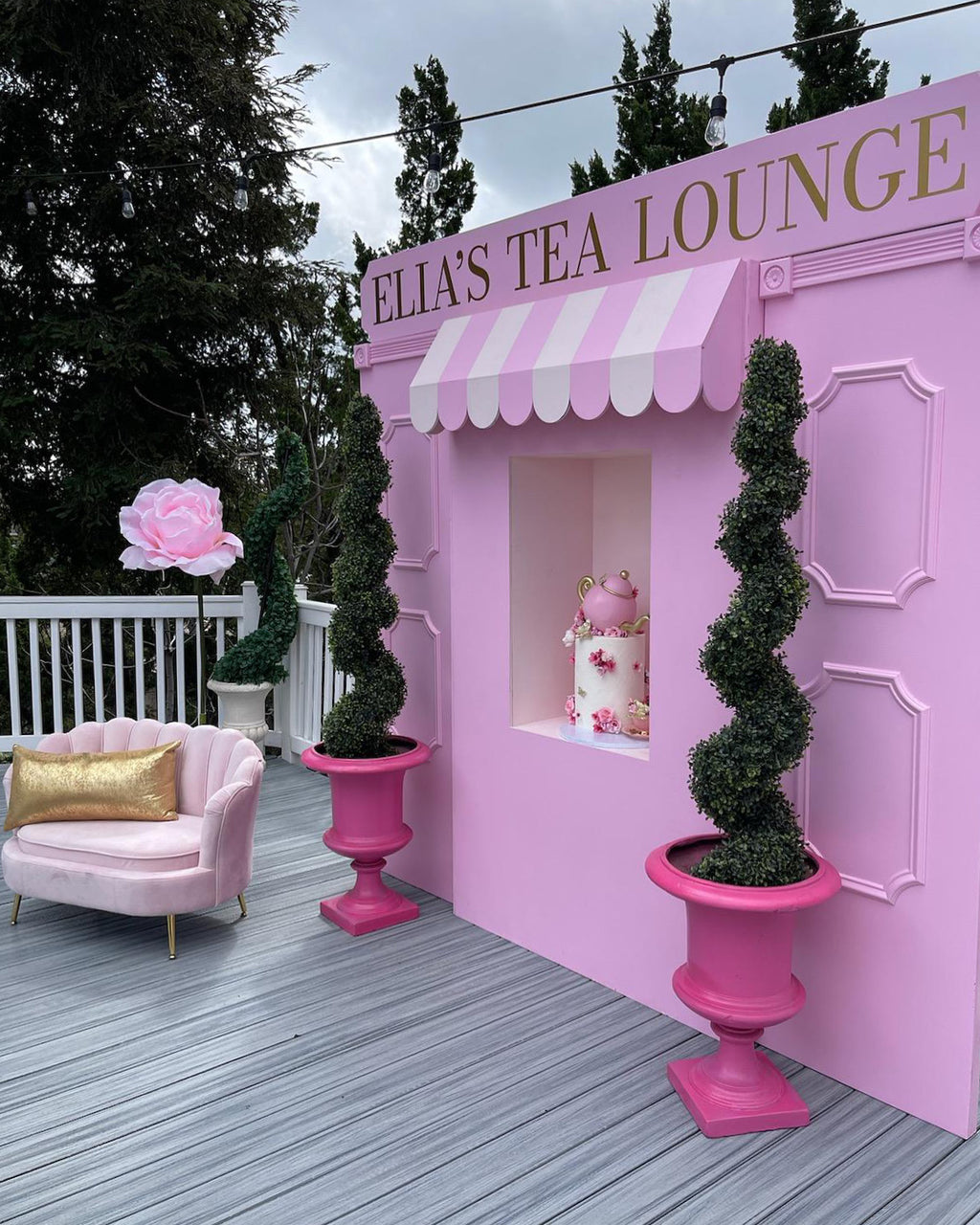 Kids Light Pink Seashell Loveseat Sofa