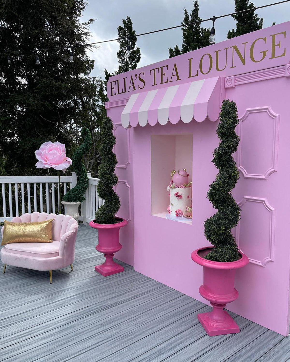 Kids Light Pink Seashell Loveseat Sofa