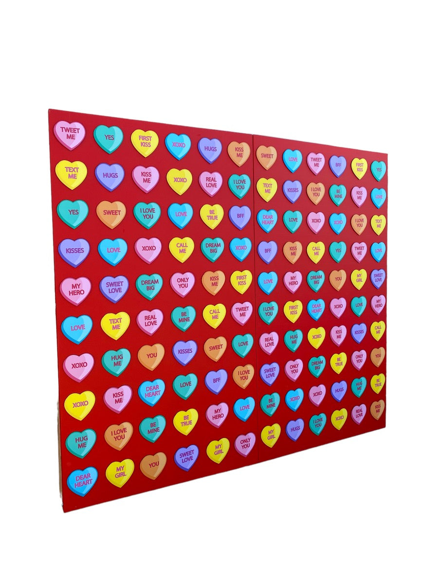 Small Heart Kisses Backdrop