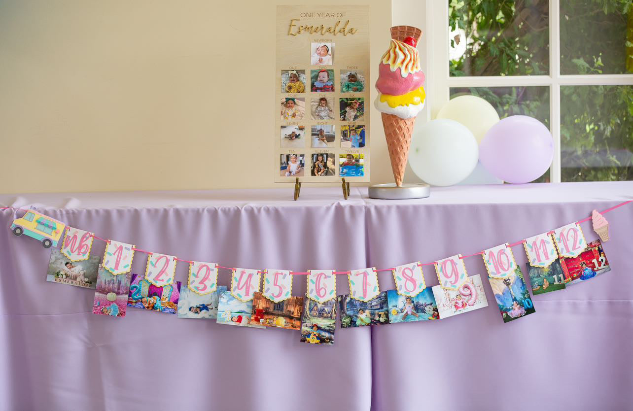 Table Top Variety Of Ice Cream Cone