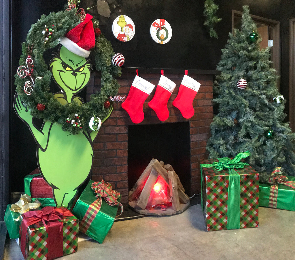 The Grinch Wood Cut Out Standee