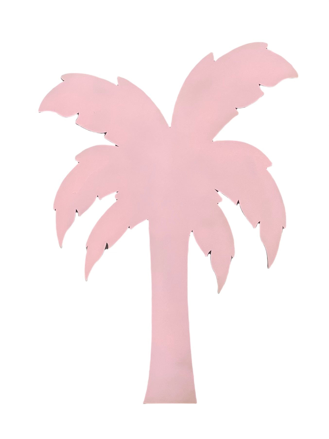 Light Pink Palm Tree Wood Cut Out Standee