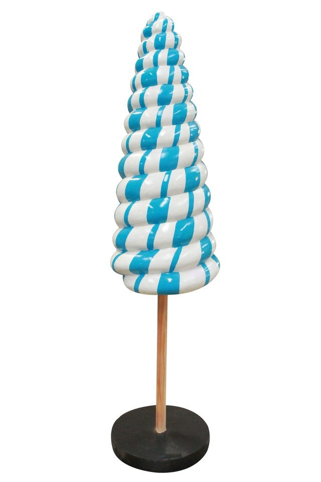Blue Twister Cone Lollipop