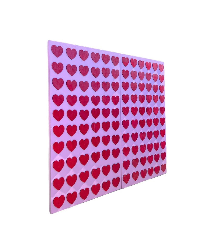 Red Hearts Backdrop