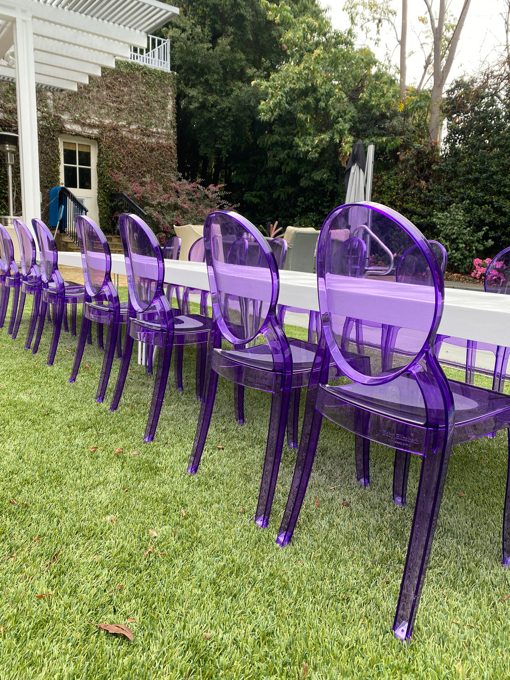 Kids Purple Armless Ghost Chair
