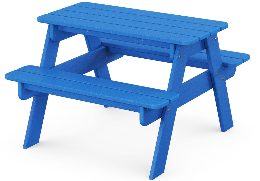 Kids Blue Picnic Table