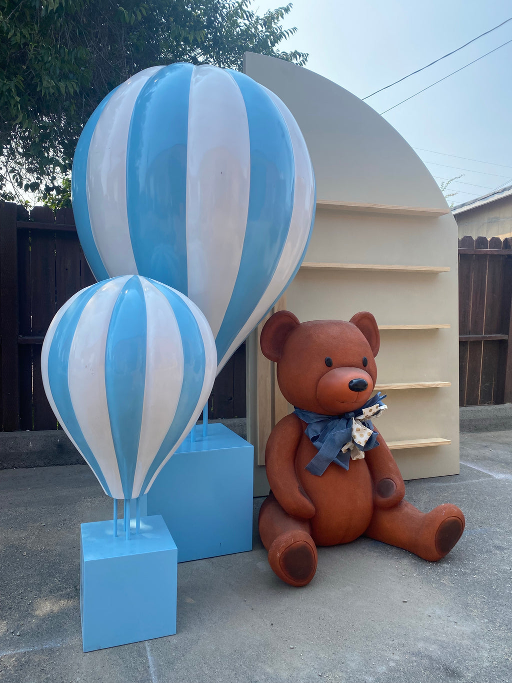 3 Foot Blue Hot Air Balloon