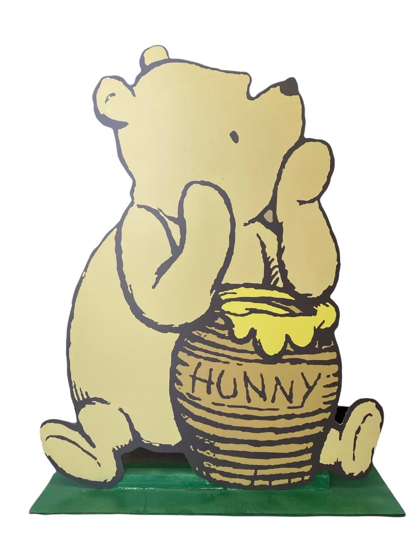 Classic Winnie With Hunny Pot Wood Cut Out Standee