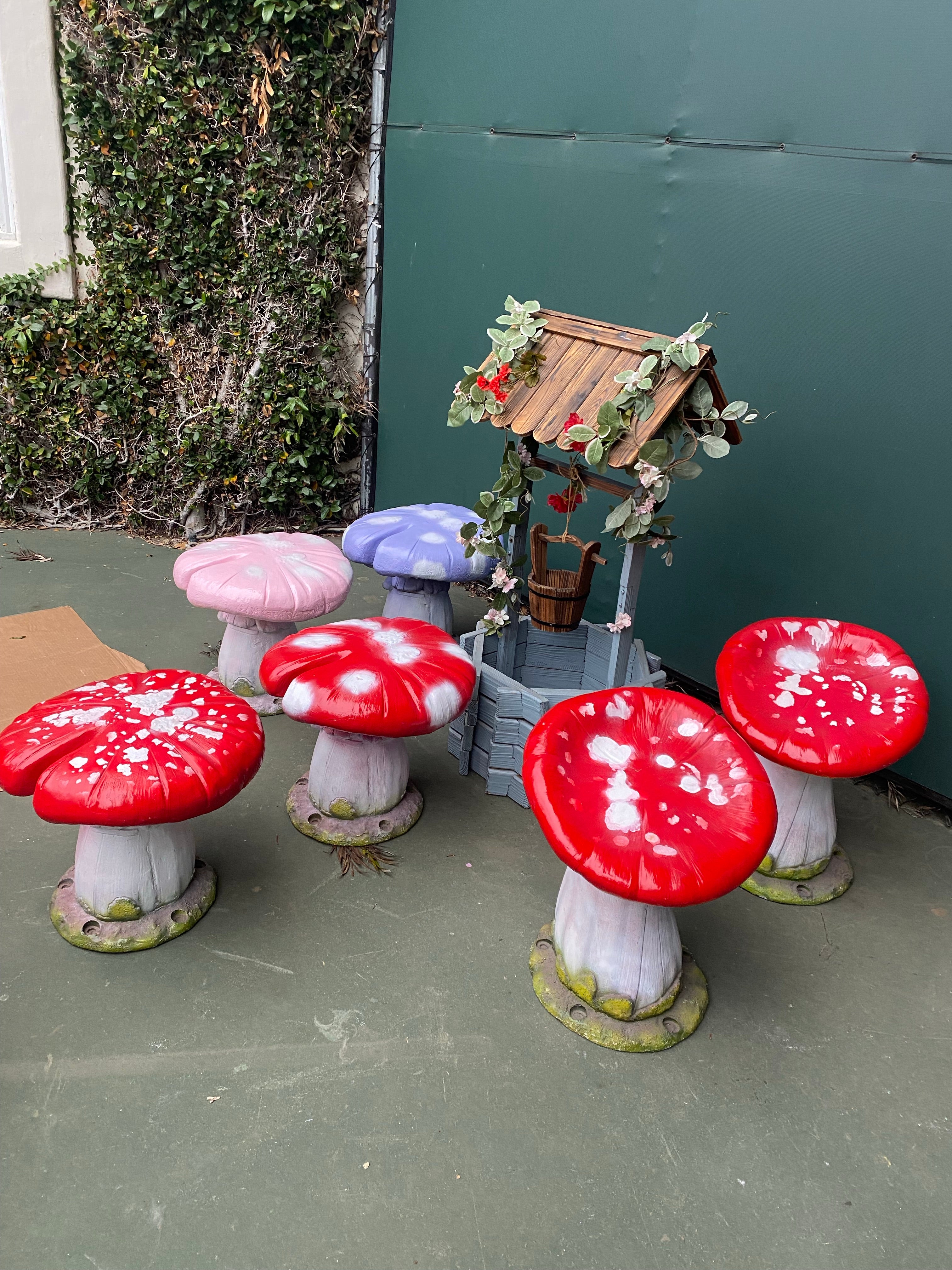 Purple Top Mushroom Stool