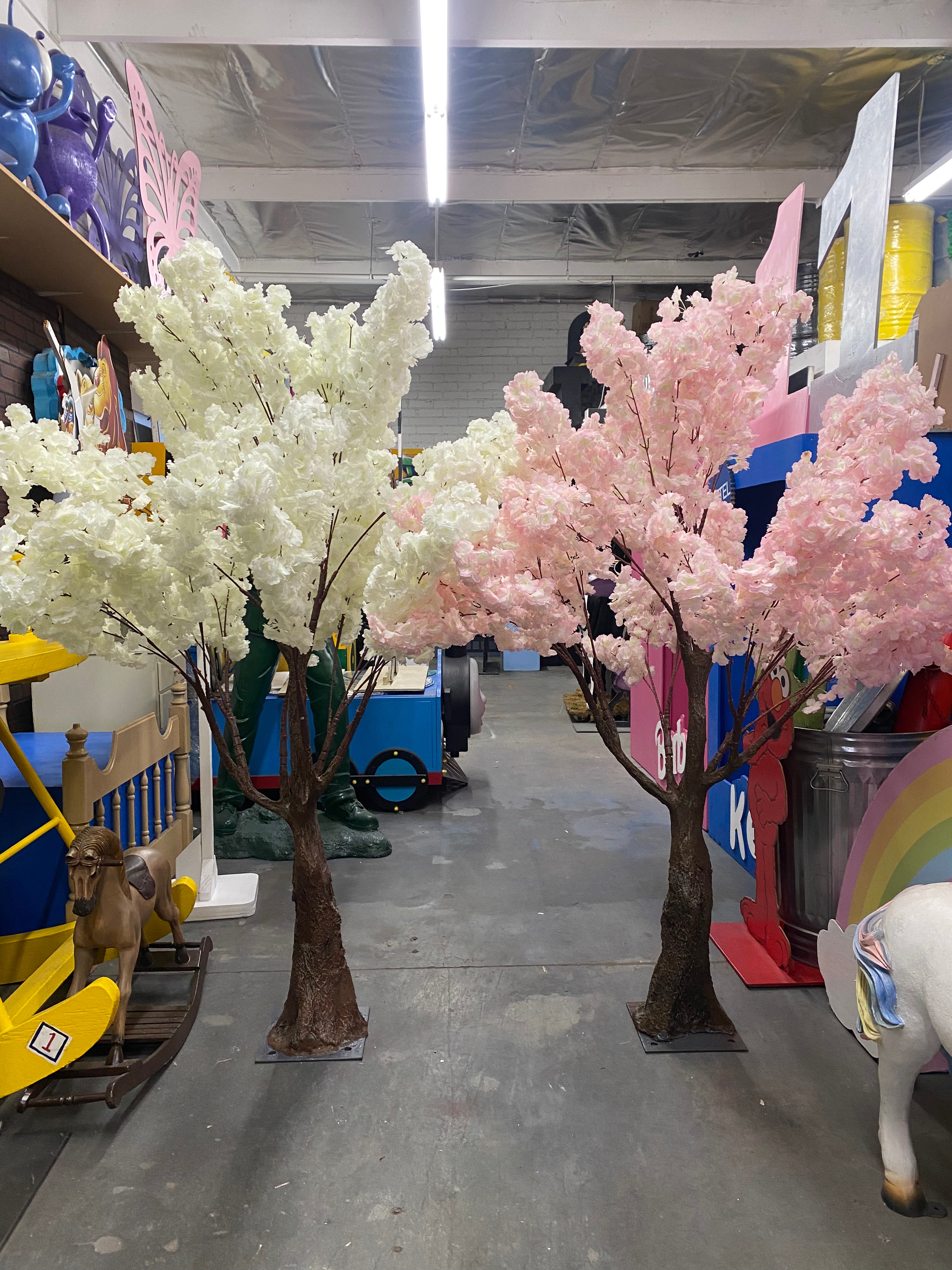 5 Foot White Cherry Blossom Tree