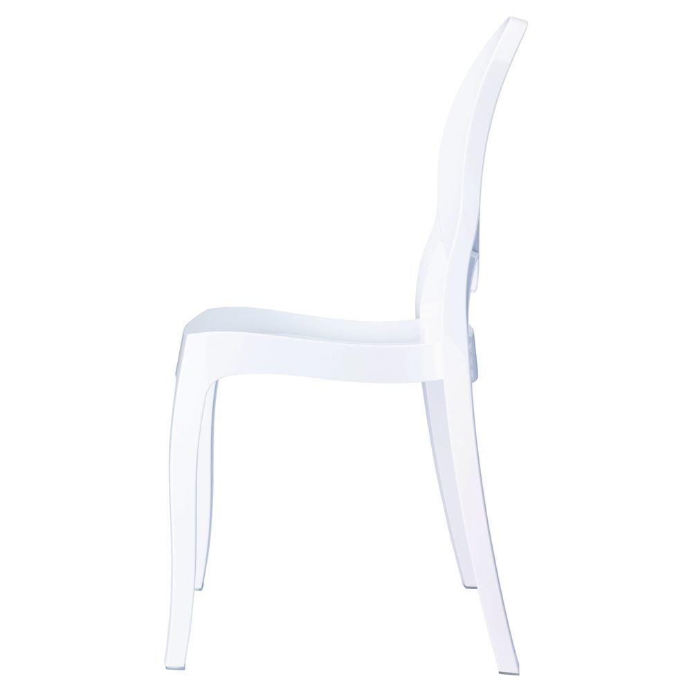 Kids White Ghost Chair