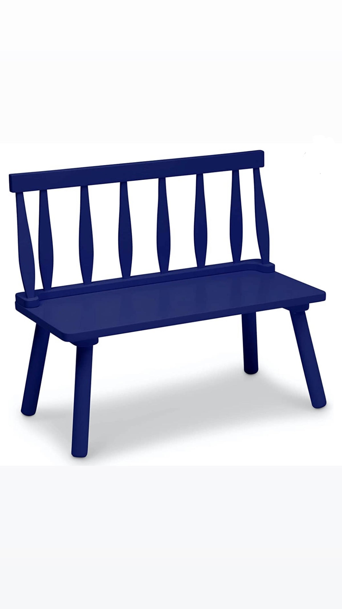 Kids Navy Blue Wooden Bench