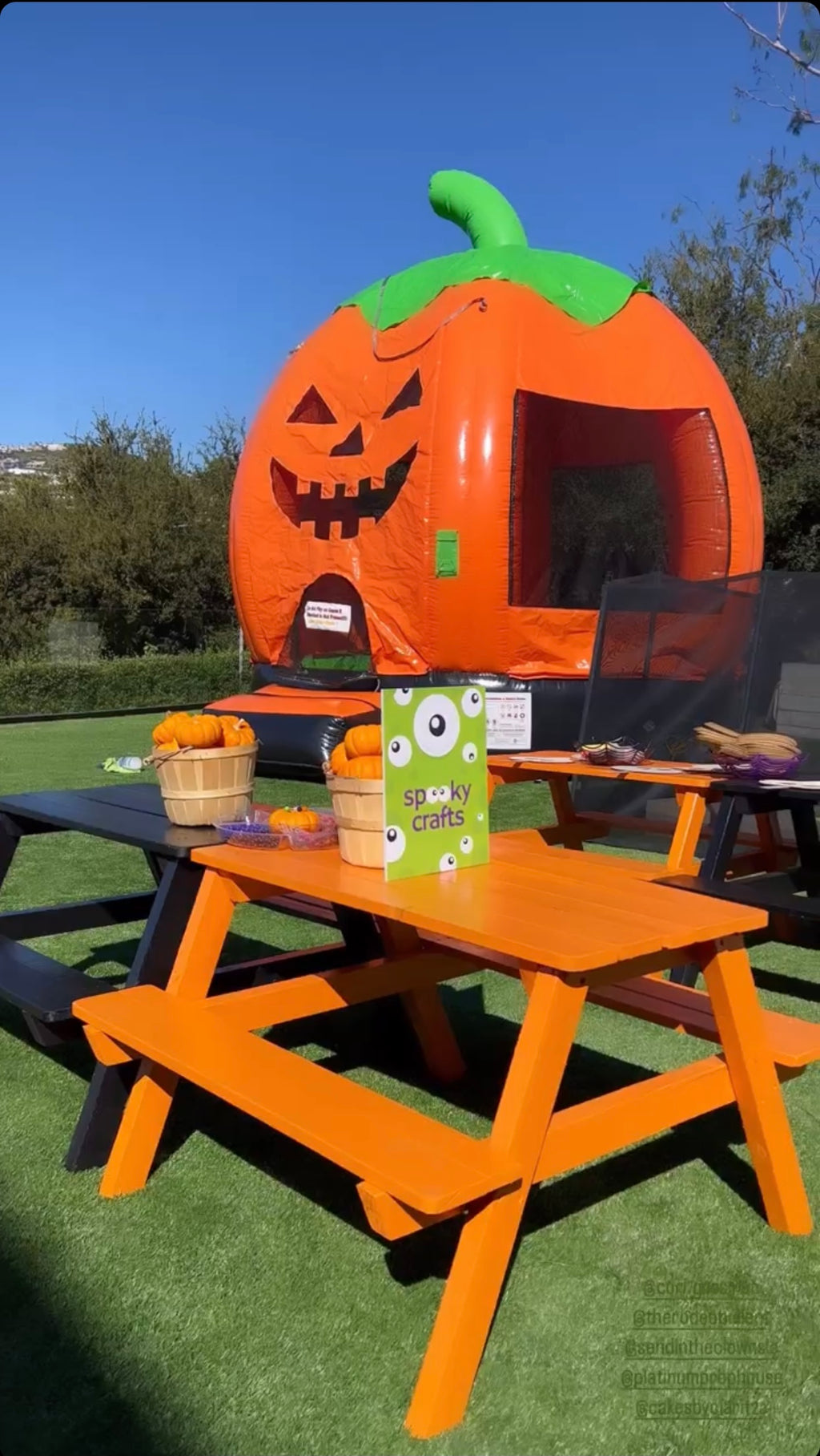 Kids Black Picnic Table