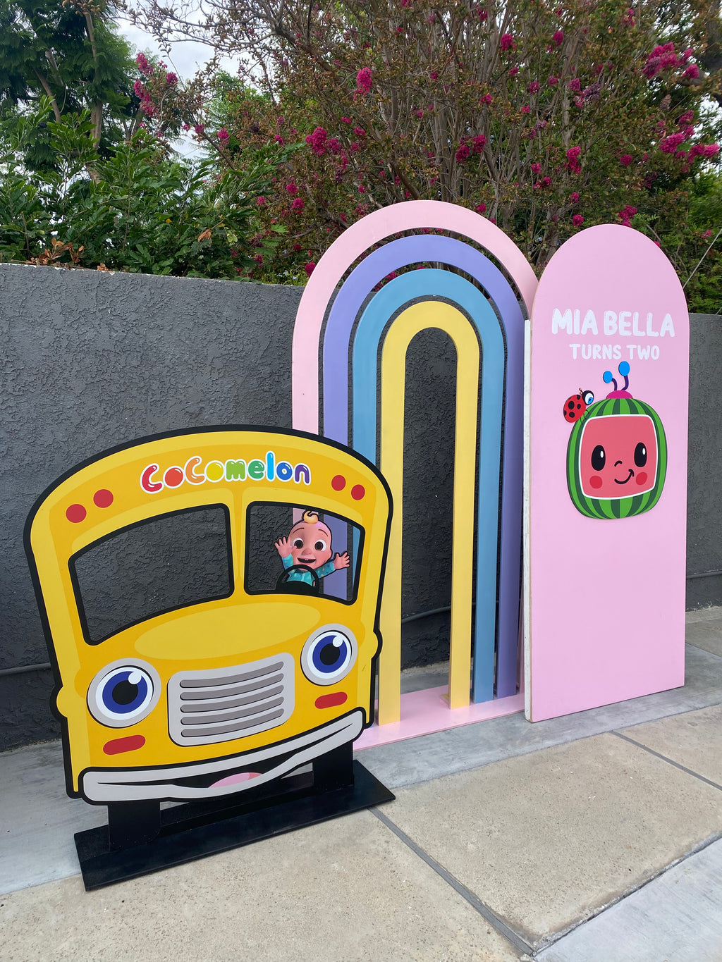Cocomelon Bus Wood Cut Out Standee